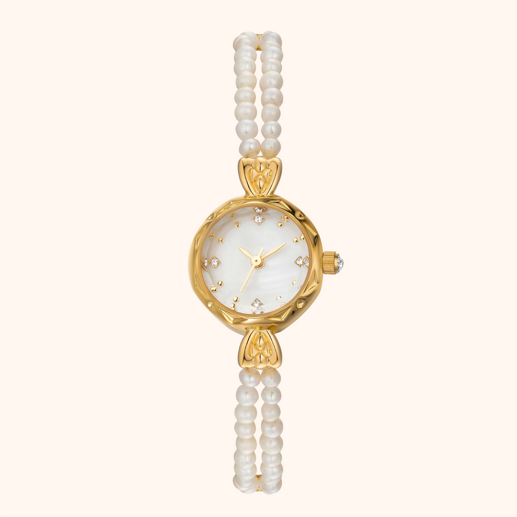 Noelle | Reloj Perlas Oro