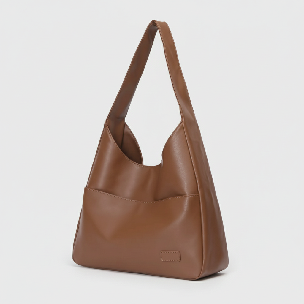 Borsa a spalla con tasca frontale
