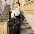 Borsa a spalla con fibbia diagonale