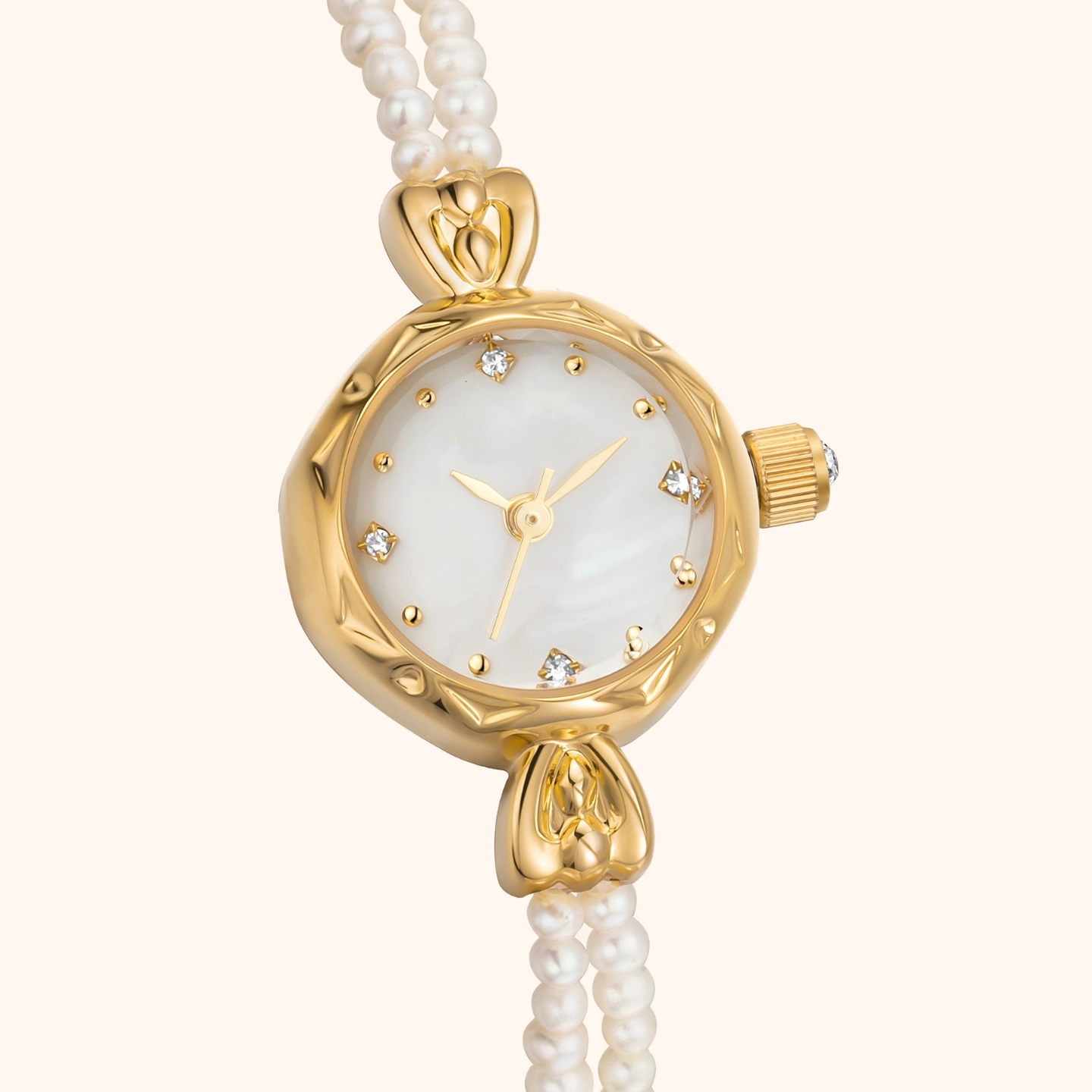 Noelle | Reloj Perlas Oro