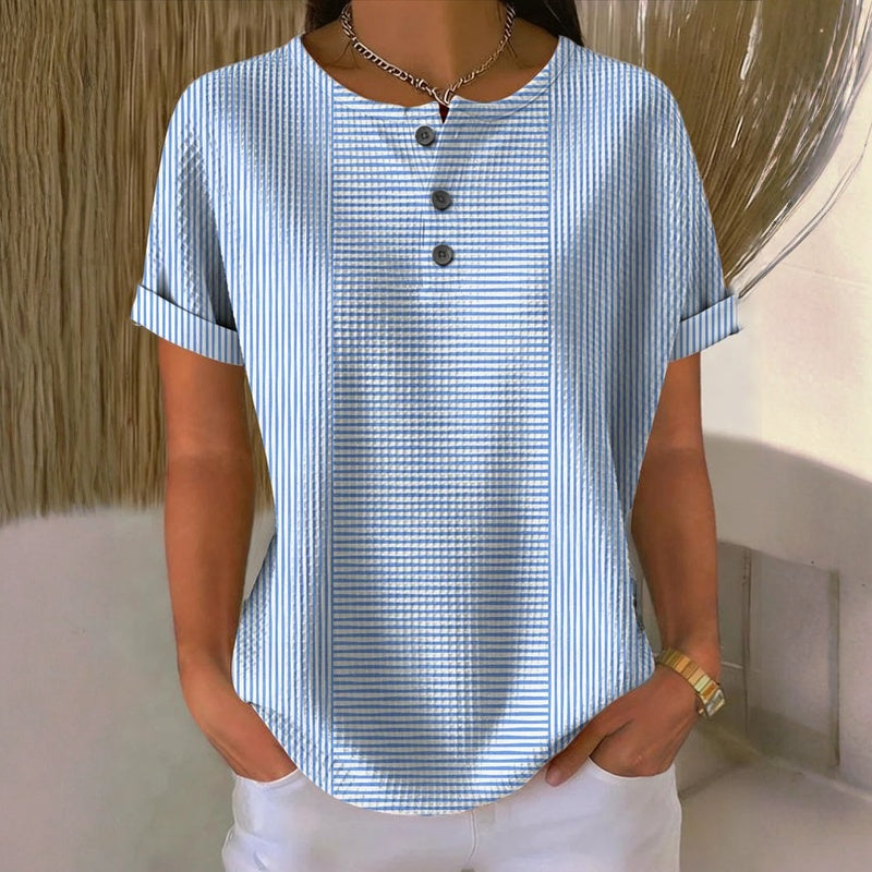 Tamy | Blusa de rayas con botones