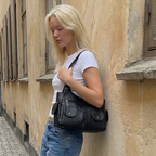 Borsa a spalla con tasche multiple