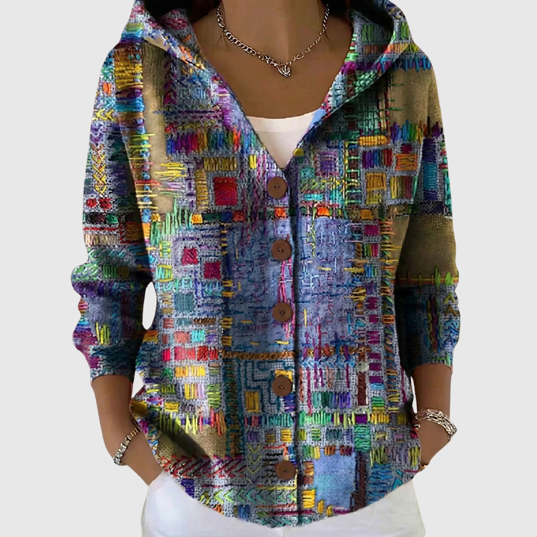 Cardigan con cappuccio