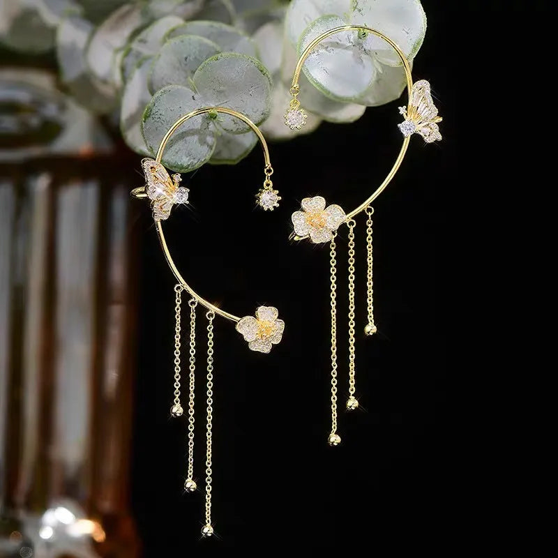 Pendientes sencillos de mariposa