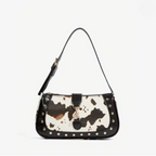 Borsa a spalla con stampa macchie