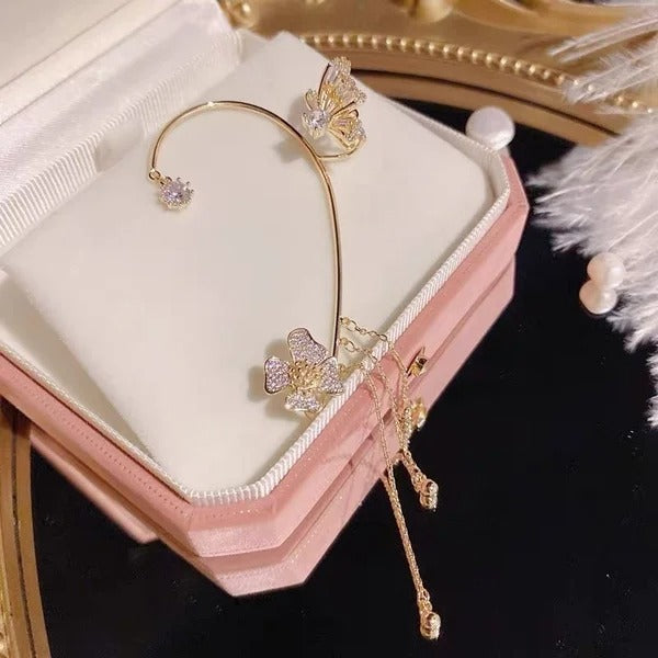 Pendientes sencillos de mariposa