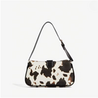 Borsa a spalla con stampa macchie