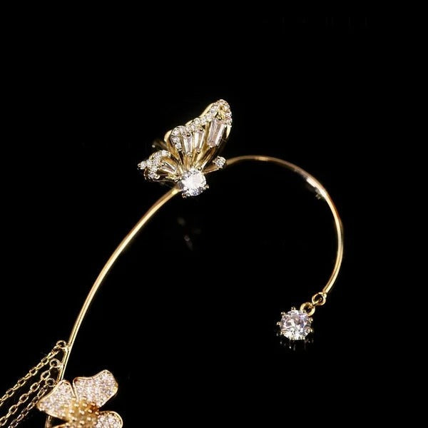 Pendientes sencillos de mariposa