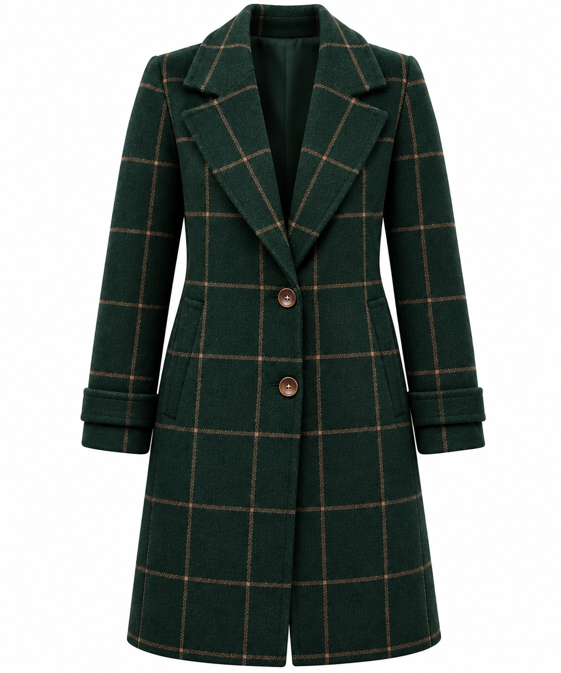 Sofia | Cappotto Elegante a Quadri dal Taglio Morbido