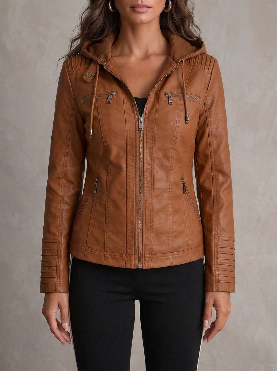 Assunta - Giacca in Pelle Resistente ed Elegante