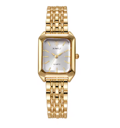 Clara | Orologio vintage da donna dorato con cinturino a maglie