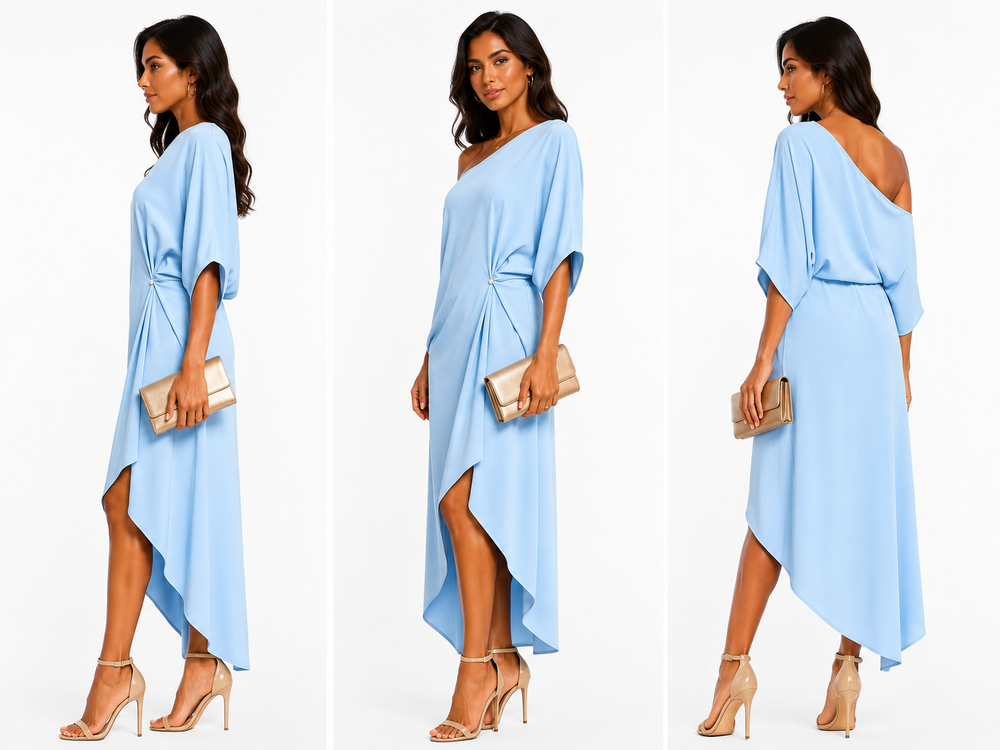 Nove – Elegante vestido asimétrico