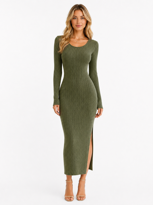 Nove - Vestido ajustado de manga larga