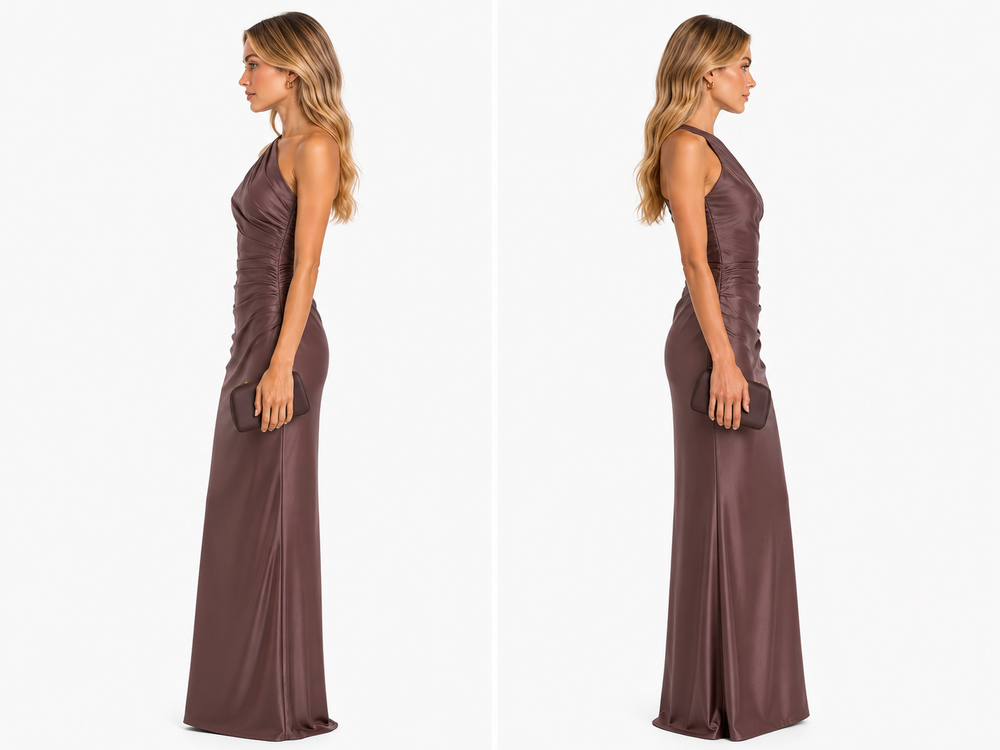 Nove – Un vestido largo de satén