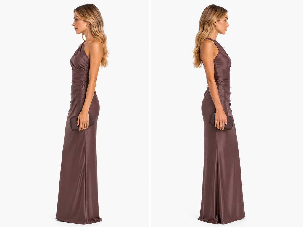 Nove – Un vestido largo de satén