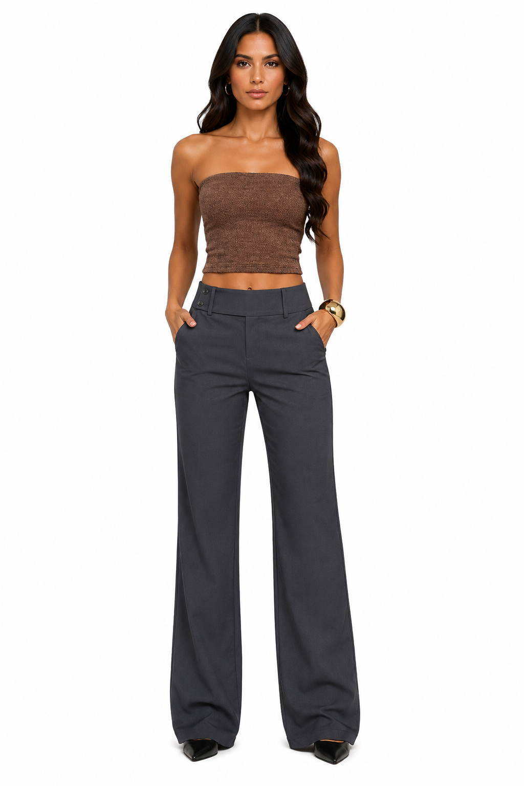 Nove| pantalones elegantes holgados