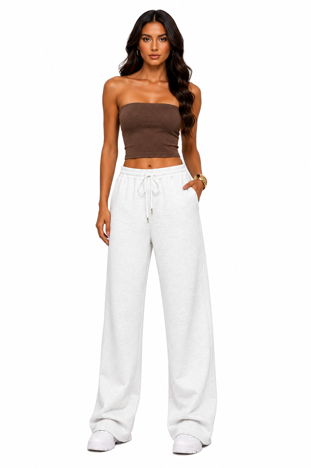 Nove | Pantalones  de pierna ancha y corte informal