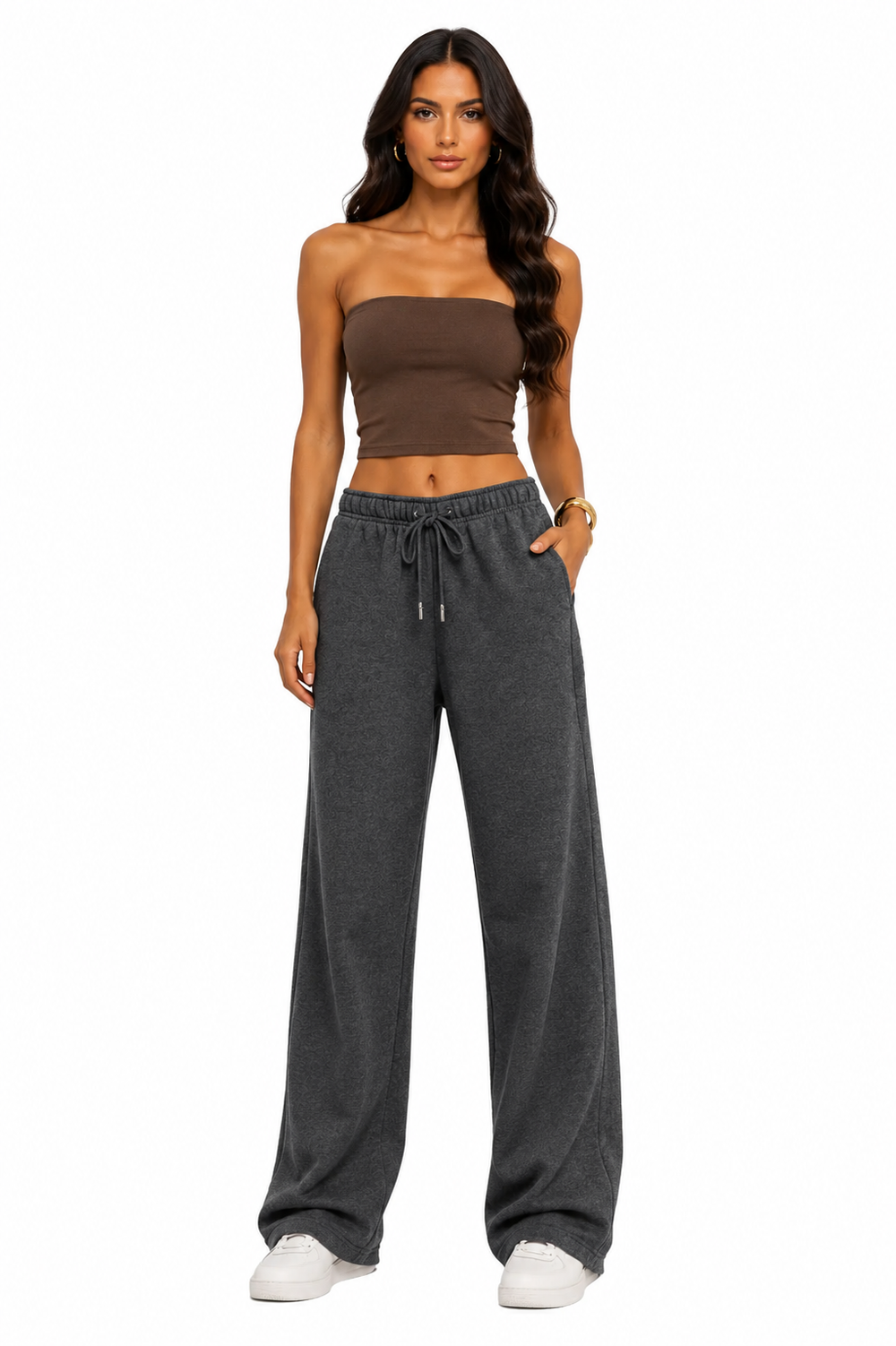 Nove | Pantalones  de pierna ancha y corte informal