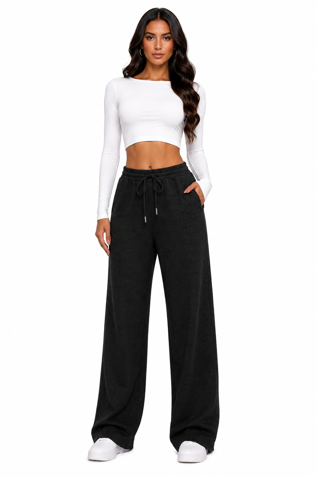 Nove | Pantalones  de pierna ancha y corte informal