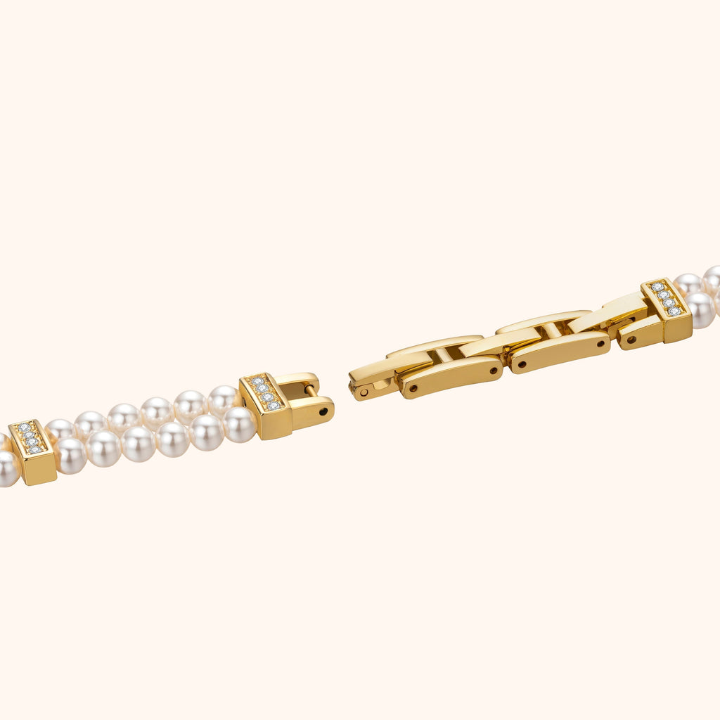 Noelle | Reloj Perlas Oro