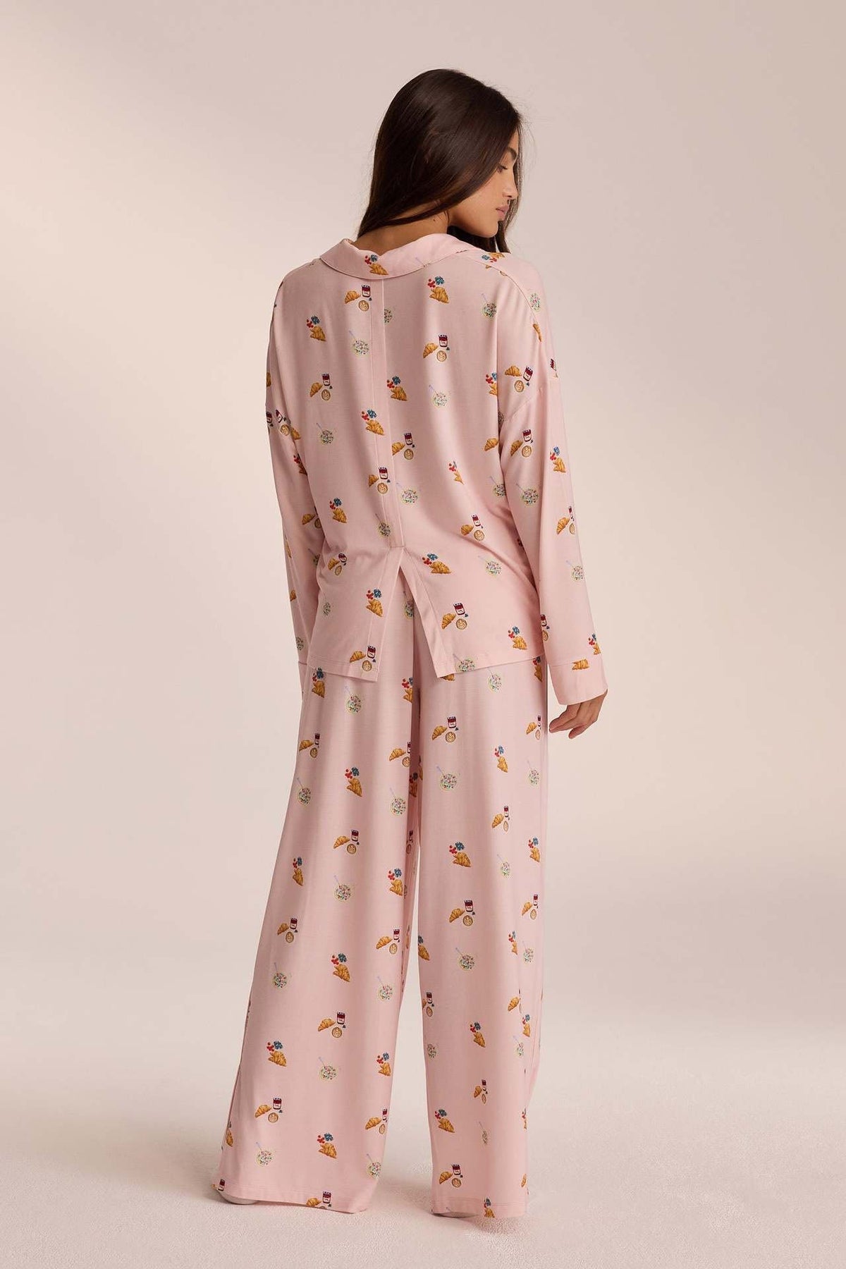 Diana | Pigiama camicia e pantaloni ampi