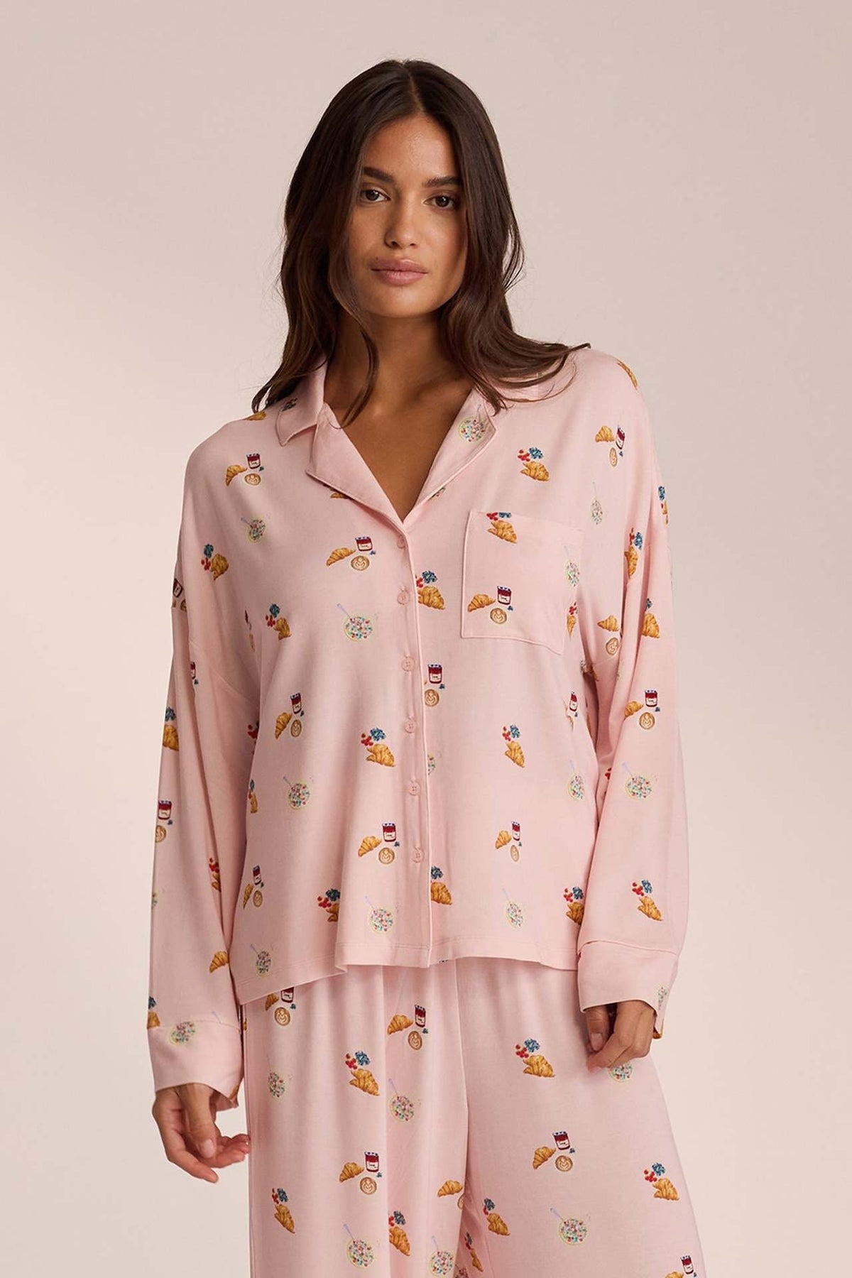 Diana | Pigiama camicia e pantaloni ampi