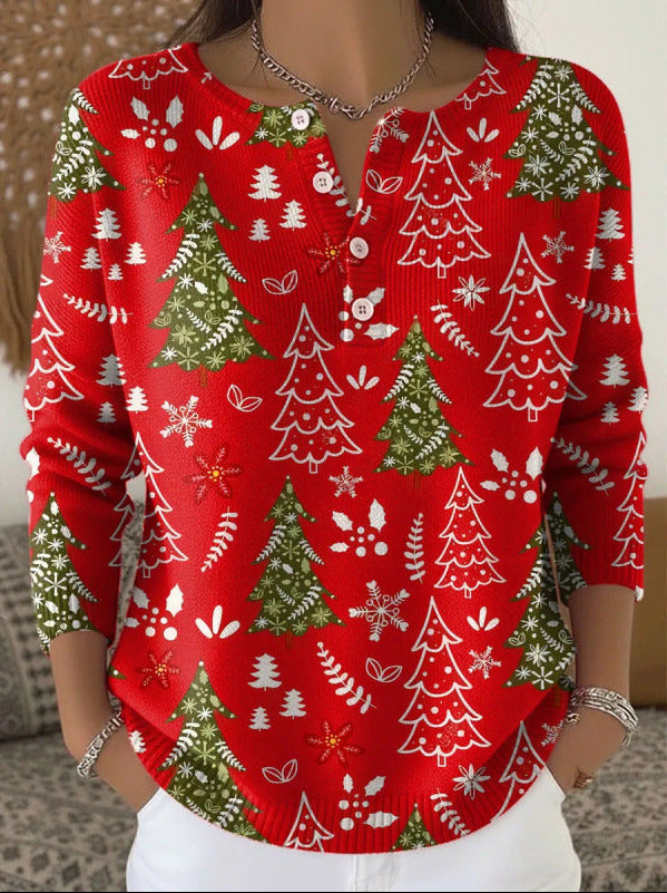 Maglione natalizio rosso
