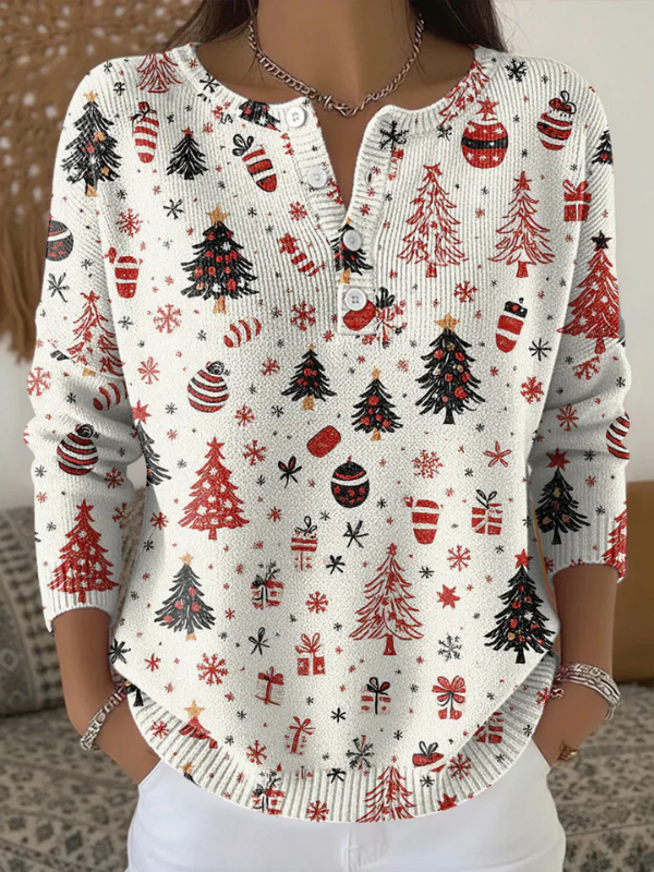 Maglione natalizio bianco