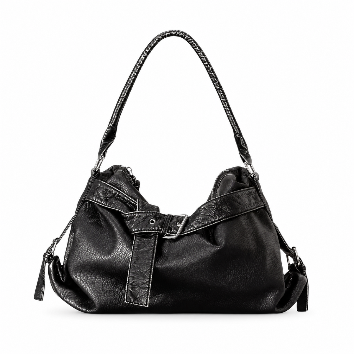 Borsa Studios Nove su sfondo bianco