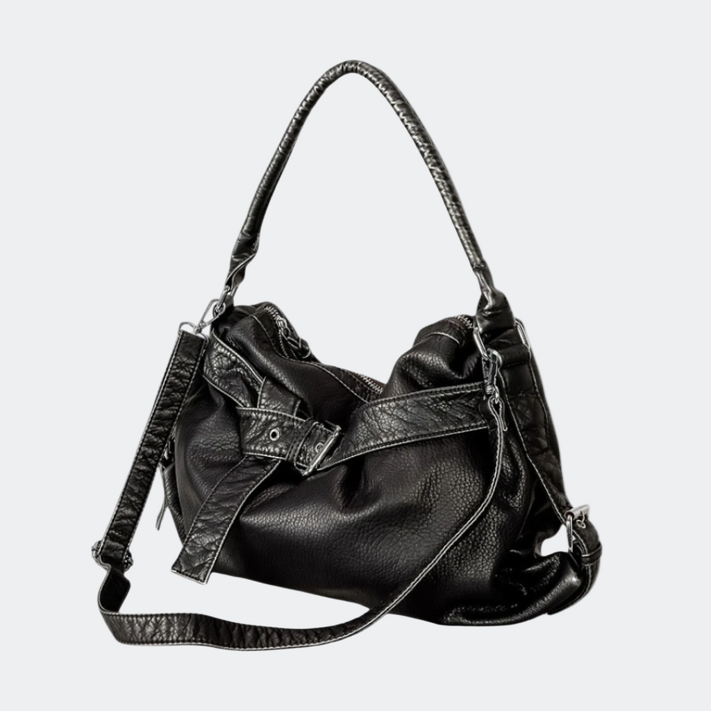 Borsa a spalla con fibbia diagonale