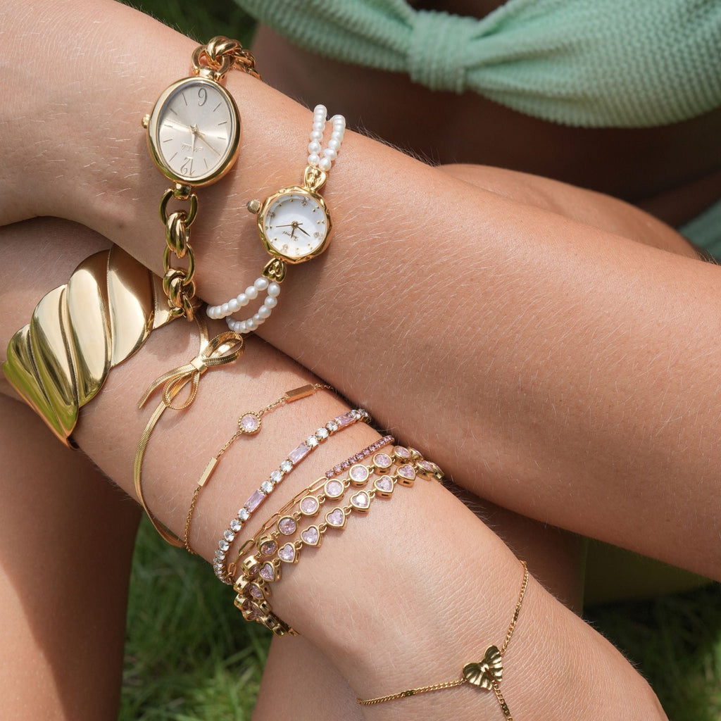 Noelle | Reloj Perlas Oro