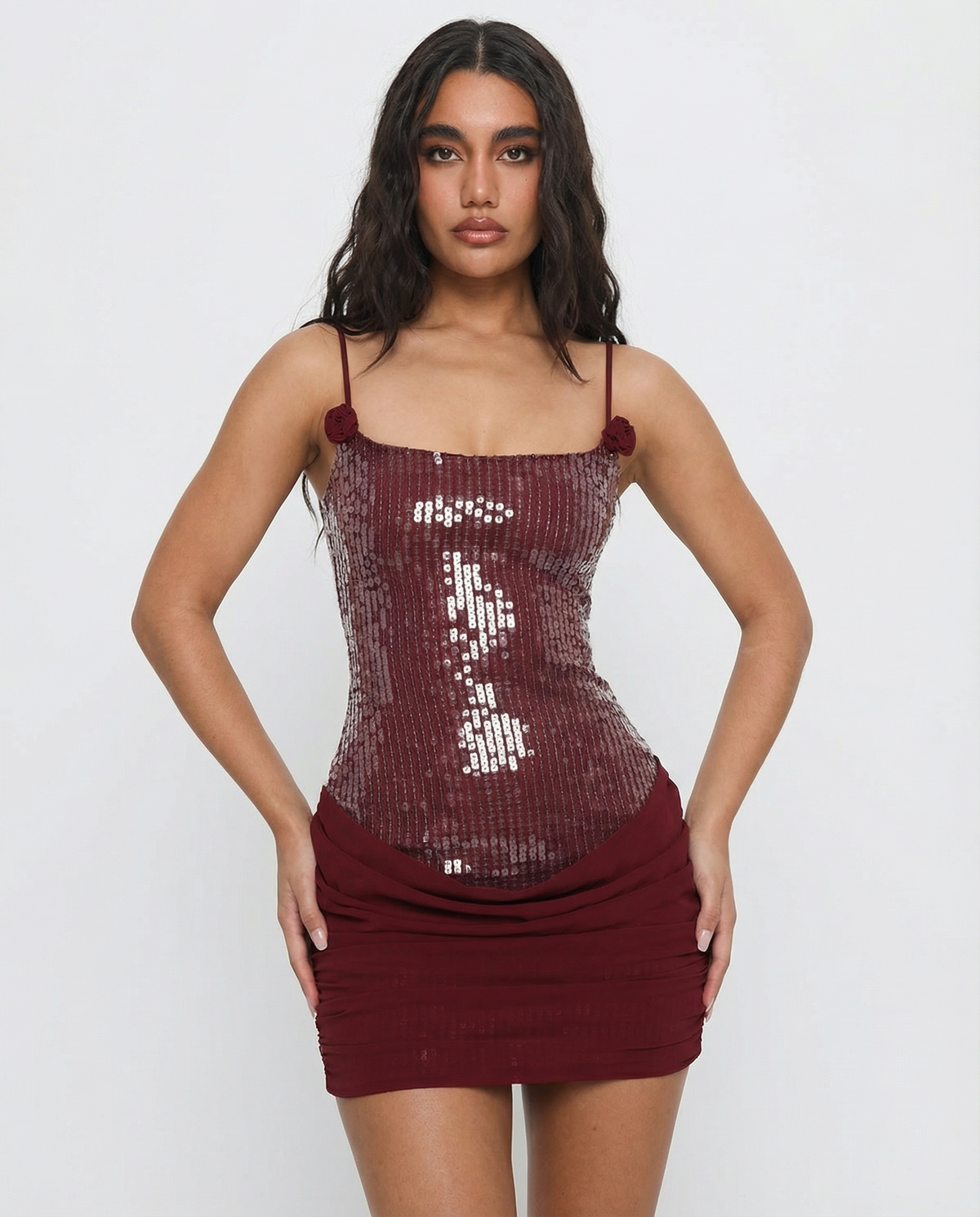 Abito mini con paillettes LUMINA