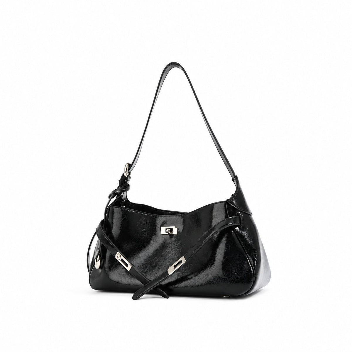 Borsa Studios Nove su sfondo bianco