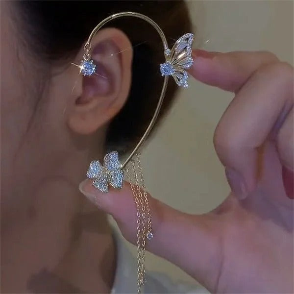 Pendientes sencillos de mariposa