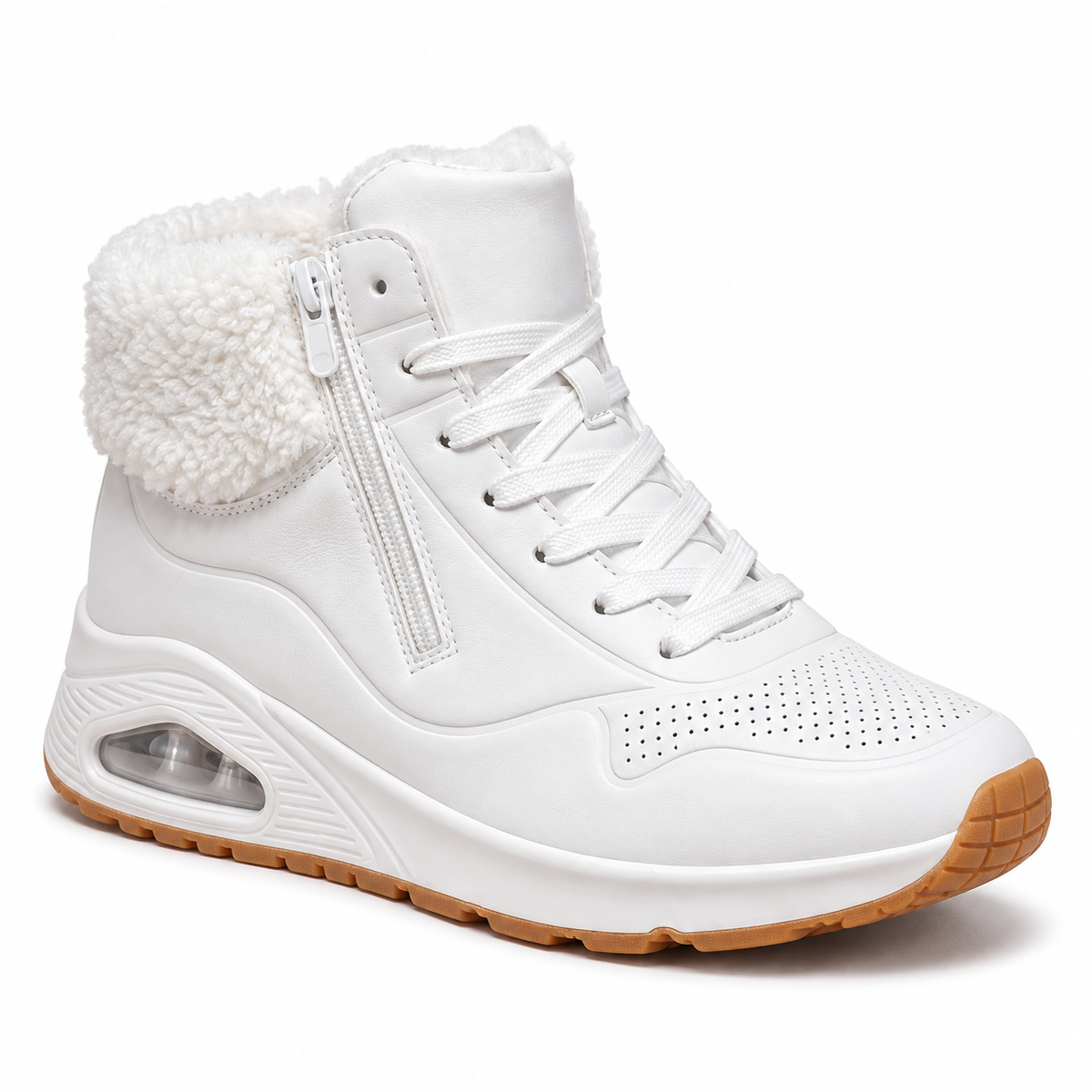 Stivaletto Carmela bianco su sfondo bianco