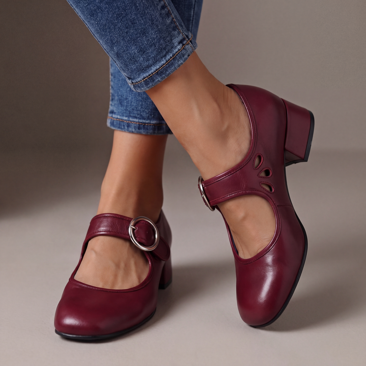 Mocassini Veronica bordeaux