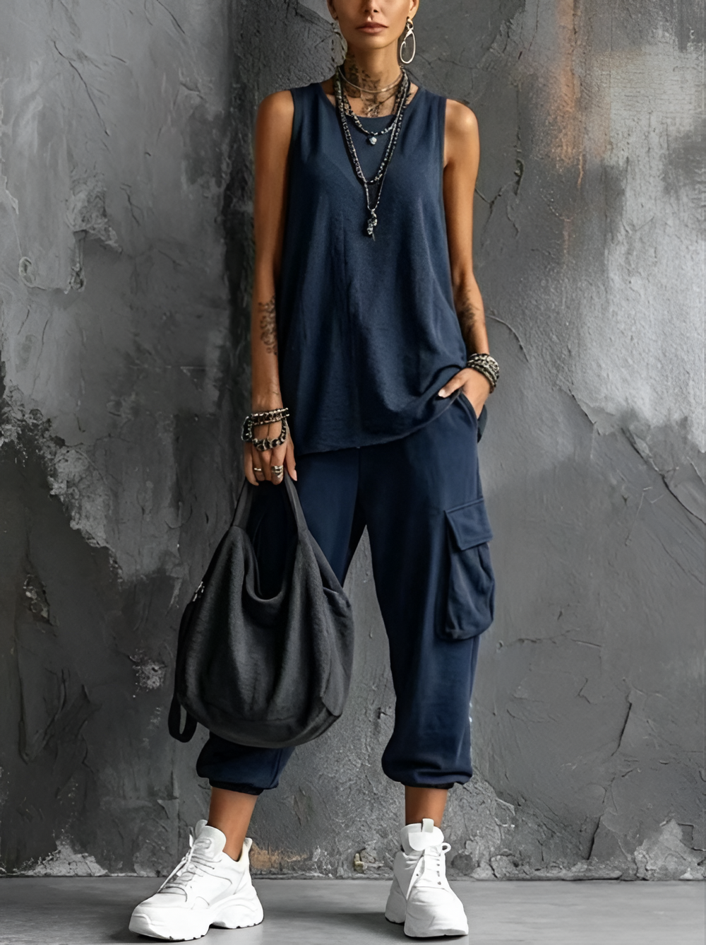 Nove | Conjunto entero informal con bolsillos
