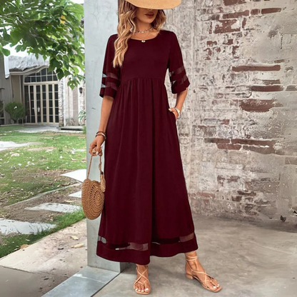 Cerelia | Robe midi flatteuse qui lisse le ventre