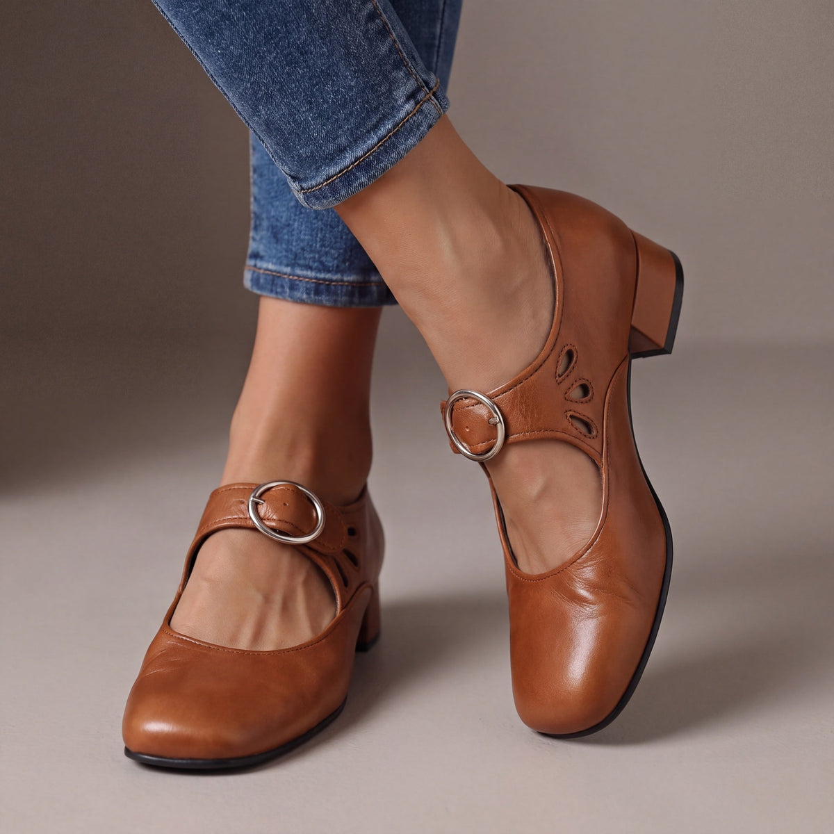 Mocassini Veronica cognac