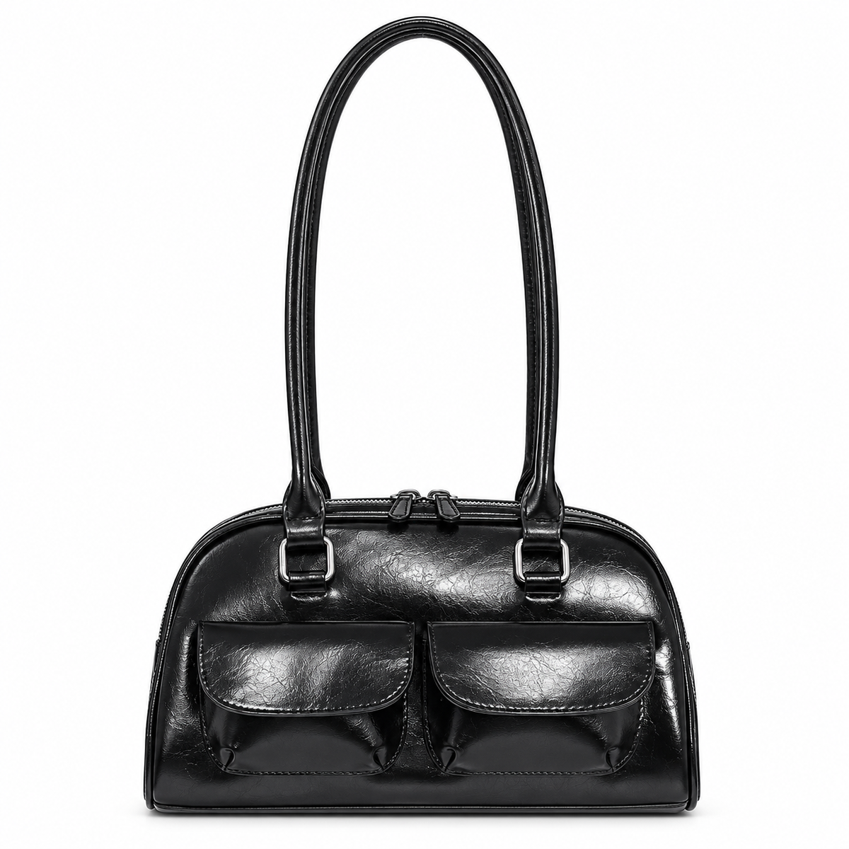 Borsa Studios Nove su sfondo bianco