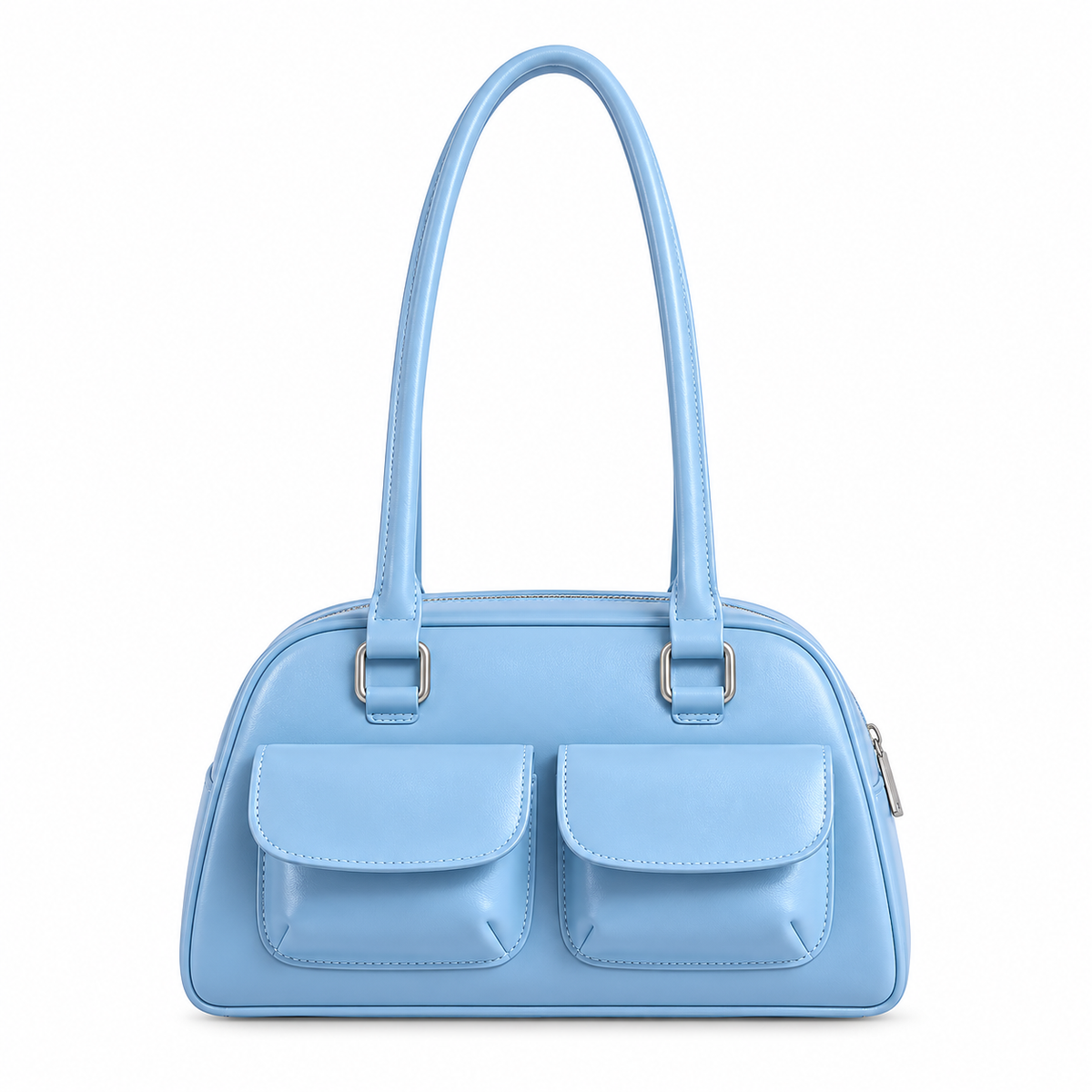 Borsa Studios Nove su sfondo bianco